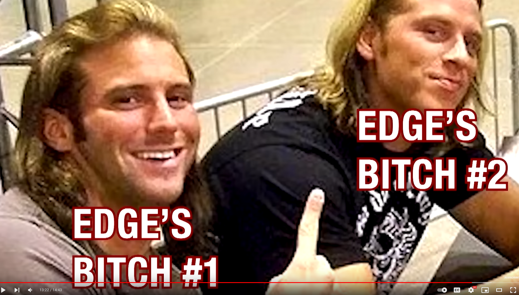 You can almost smell Edge's sweat from this picture.